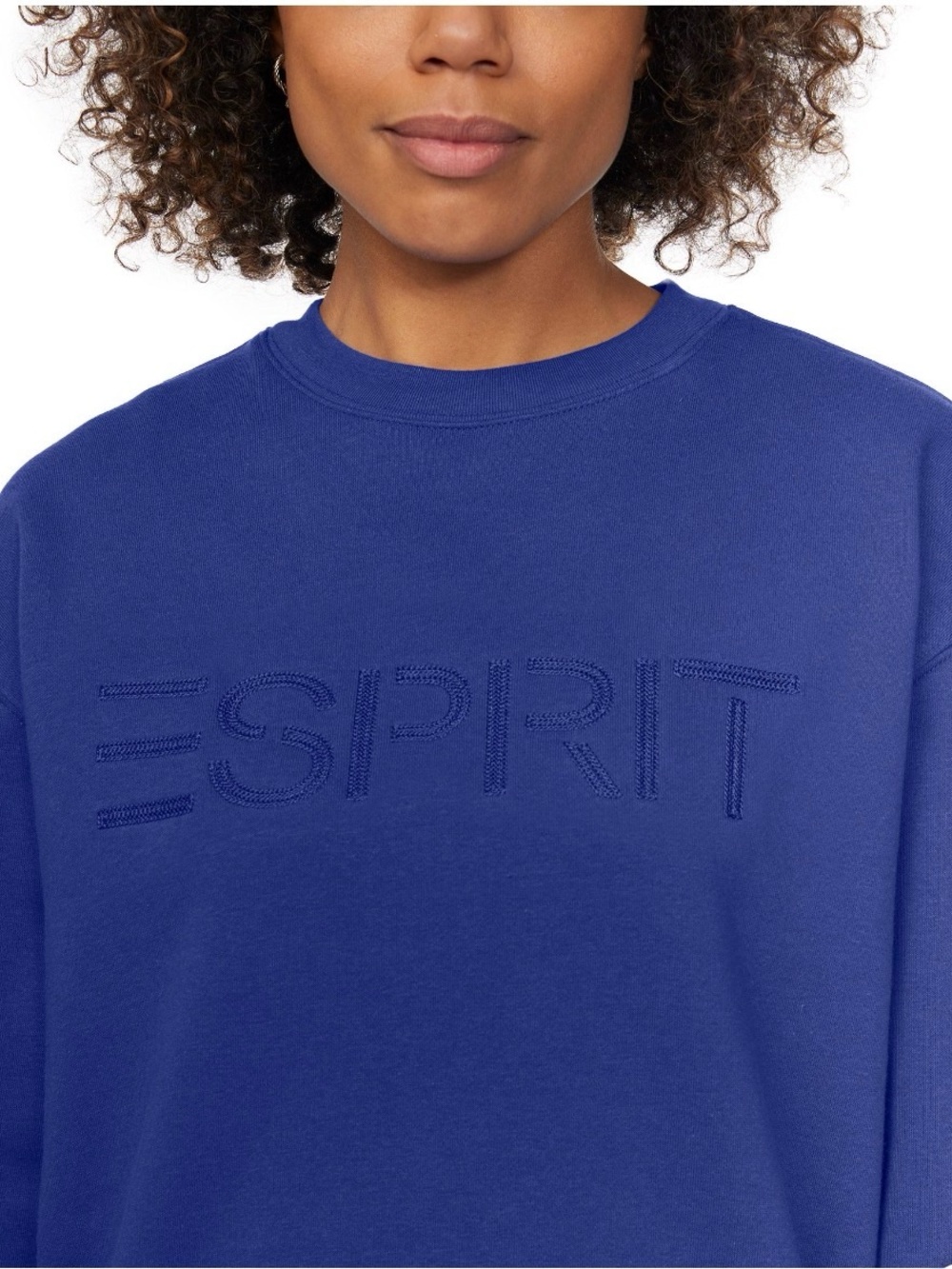 ESPRIT LOGO WOMENS SWEATSHIRT BLUE